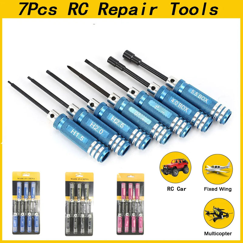 7Pcs 1.5 2.0 2.5mm RC Hex Driv - Rc Helicopter Tool Kit review and price