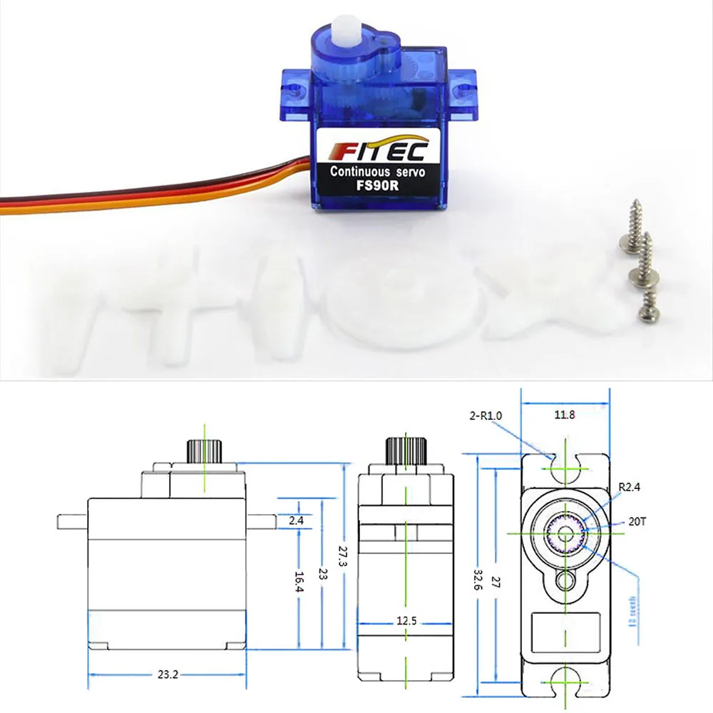 Feetech Mini FS90R Micro Servo - Rc Helicopter Motor review and price
