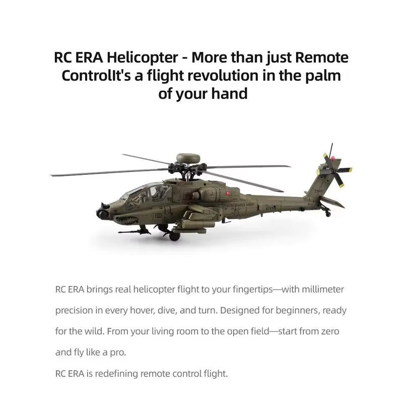 New Rc Era Ah-64d Apache Helic - Rc Helicopter Single Rotor review and price