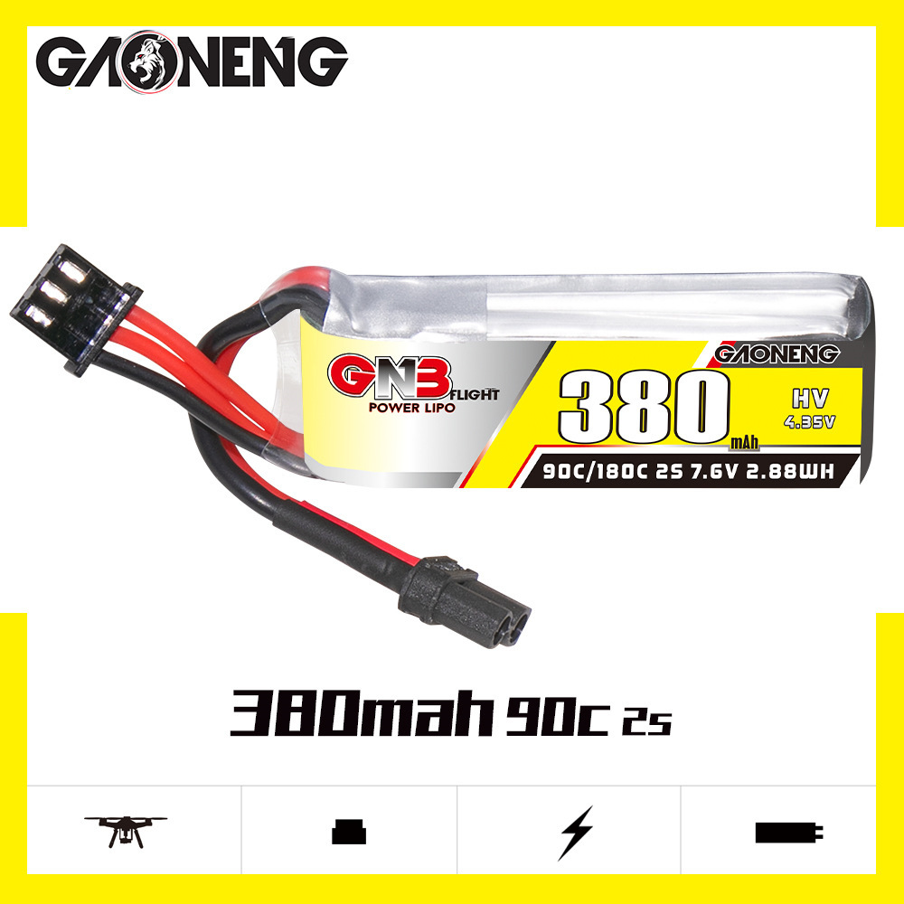GNB 2S 7.6V 380mAh 90C/180C Li - Rc Helicopter Parts review and price