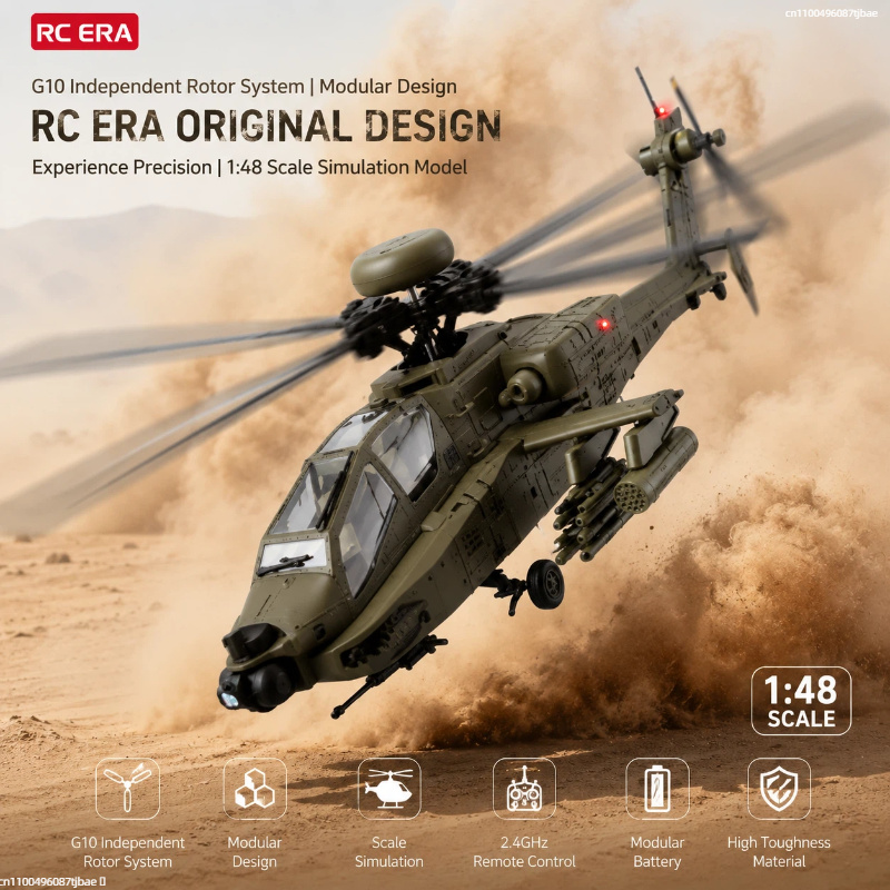 Rc Era Ah 64d Apache Helicopte - Rc Helicopter Single Rotor review and price